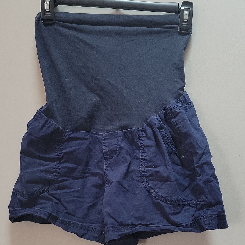 Motherhood Maternity Navy Top with Soft Knit Fabric